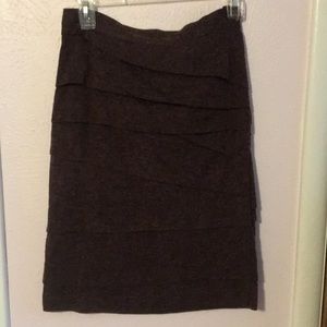 Purple High Waisted Skirt 6
